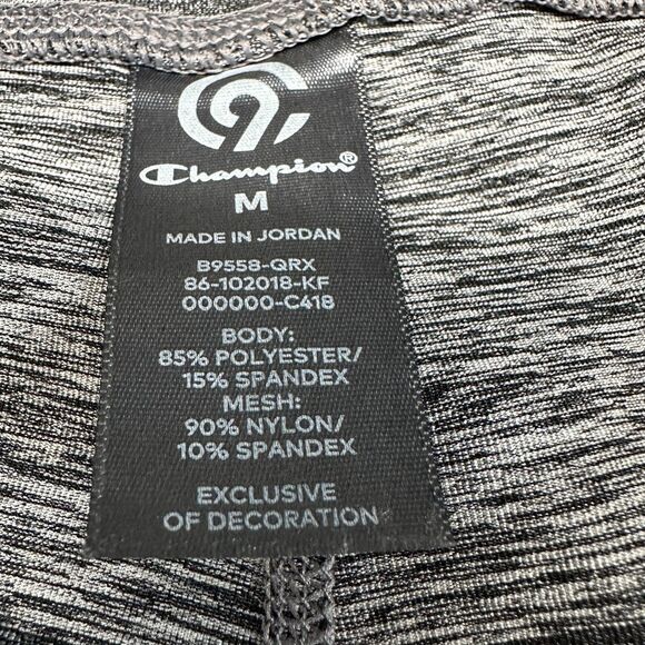 C9 Champion Pants Women’s Sz M Gray/Black Athletic Leggings /Yoga Contrast Side - Picture 12 of 12